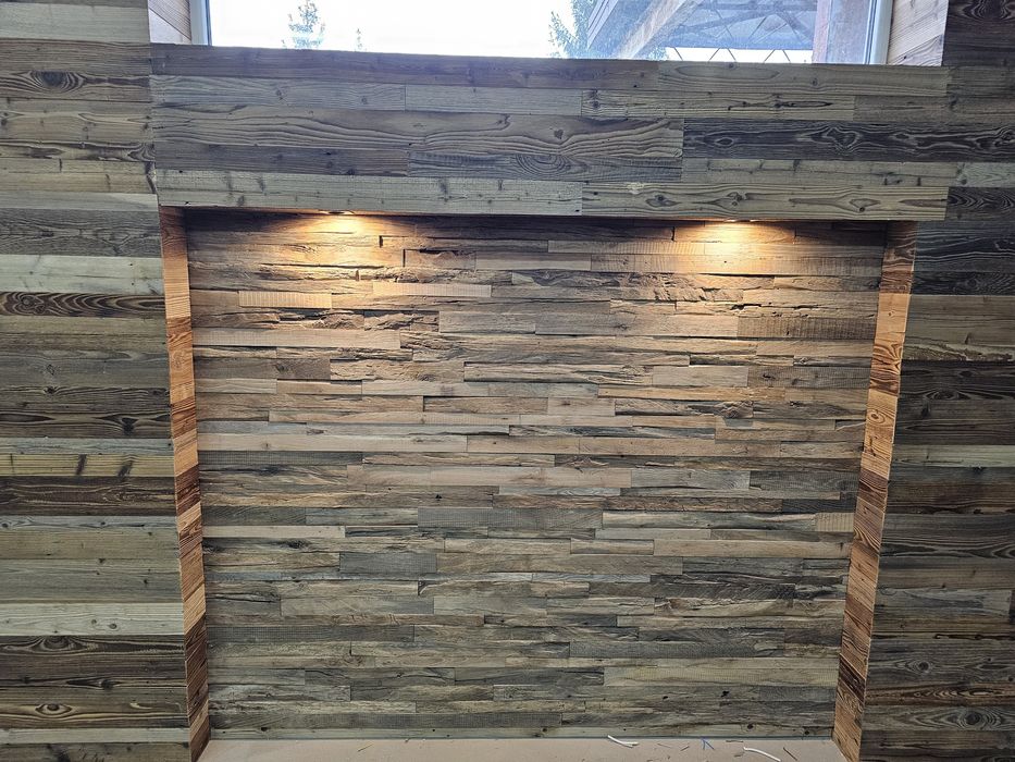 Stare drewno,stary dąb mozaika ścienna