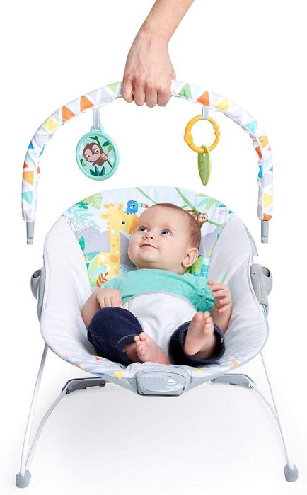 Bright Starts Safari Fun Bujaczek leżaczek wibracje nowy powystawowy
