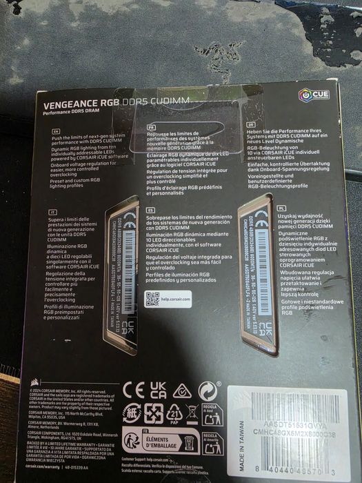 Ram ddr5 corsair cudimm 8000