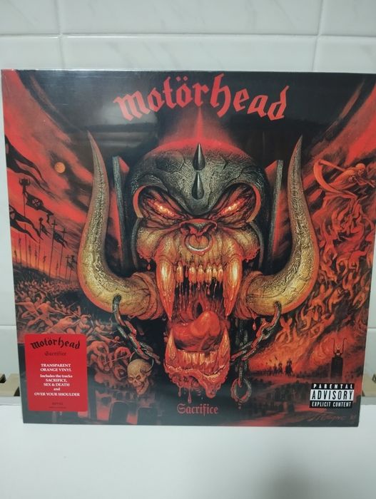 Motorhead - Sacrifice LP Vinil Laranja Novo