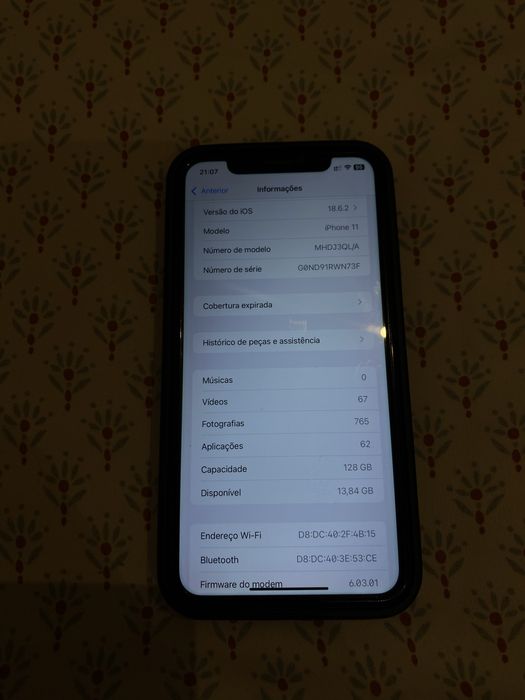 Iphone 11 | Branco | 6,1” | 128GB