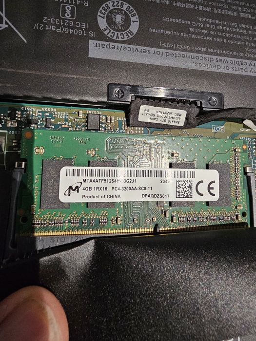 Pamięć RAM 8GB  DDR4 3200MHz SO DIMM Micron kości ram  do laptop
