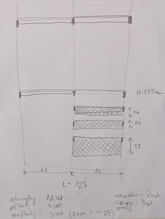 IKEA ALGOT - Szafa otwarta, organizer do garderoby
