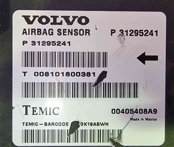 Centralina Airbag P31295241 - VOLVO XC60 I SUV