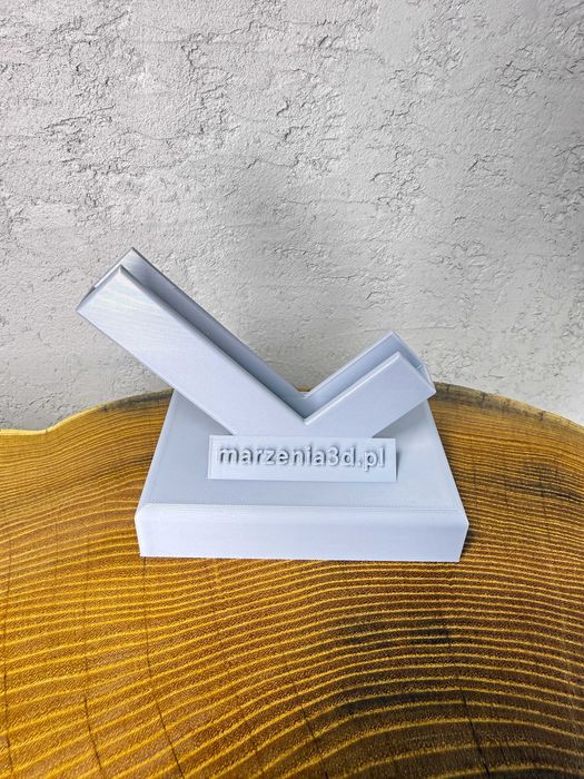 Elegancki stojak na wizytówki, wizytownik z personalizowanym napisem