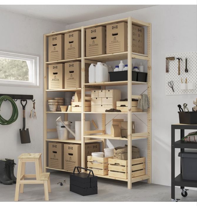 Estante de madeira IVAR da IKEA, em ótimo estado  (174x50x226)