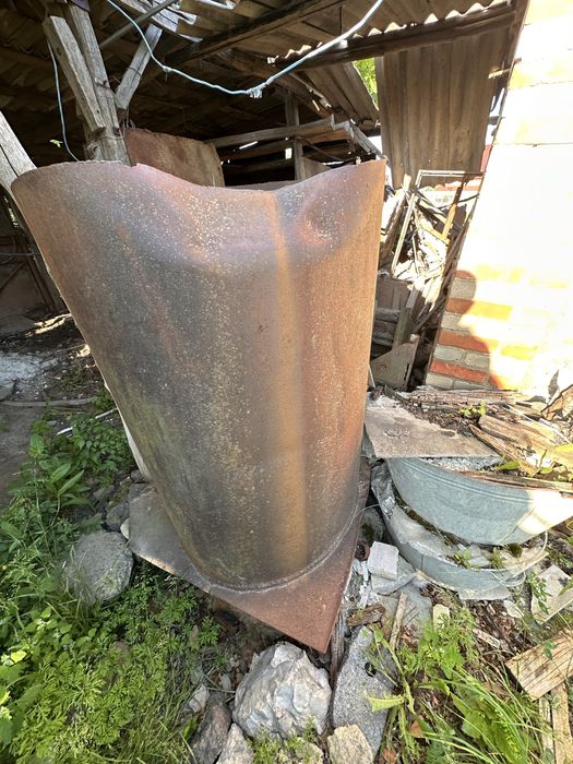 Металева цистерна велика бочка ємкість товшина металу до 5мм 2 куба на 1500 води