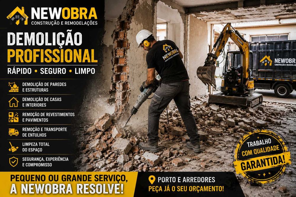 DEMOLIÇÃO PROFISSIONAL — NEWOBRA