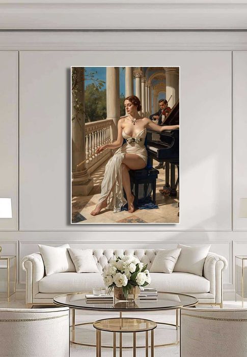 Obraz na płótnie - cykl "Wiekowa elegancja" - wielkość 75cm x 108cm