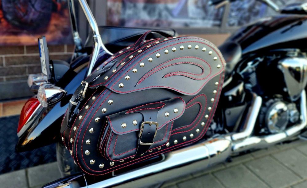 sakwy motocyklowe skórzane duże