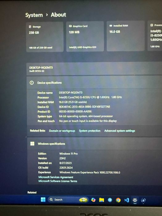 Ноутбук Acer Swift 3 SF315-52-51QL