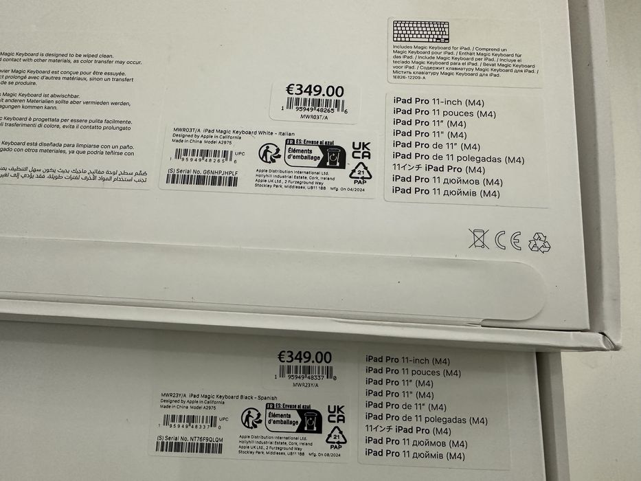 Apple Magic Keyboard for iPad Pro 11 13 M4 2024 Оригинал MVR53, MVR43