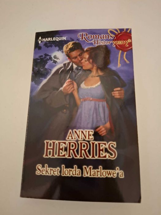książka Anne Herries Sekret lorda Marlowe'a harlequin romans historyczny 379 Wydawnictwo HarperCollins Polska