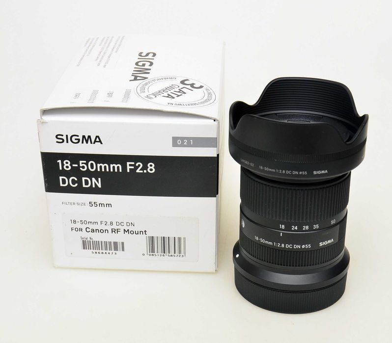 Obiektyw Sigma Canon RF C 18-50mm F2.8 DC DN Canon RF. Gwarancja 12 m-cy!
