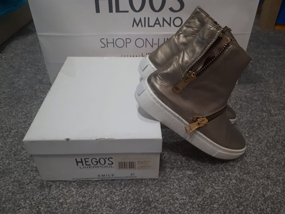 NOWE  Buty skórzane HEGO'S 37rozm