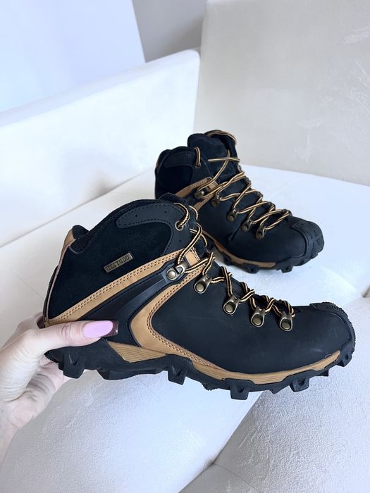 Skora naturalna skorzane buty 45 trapery meskie zimowe wodoodporne