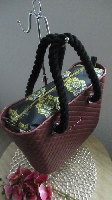 Organizer do Obag Mini Mandale złote suwak złoty łezka 24h