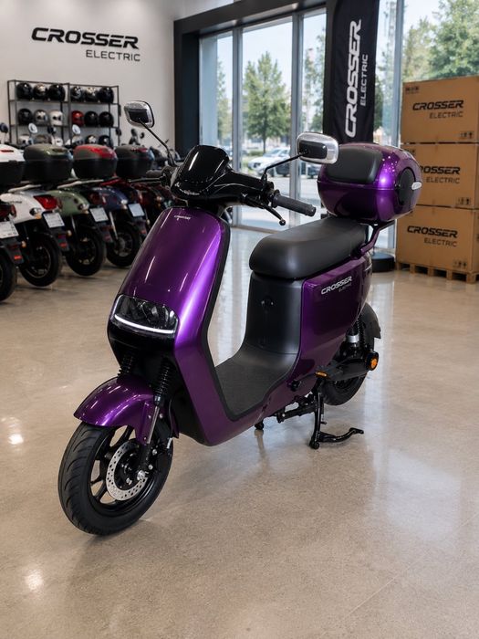 Елегантний Crosser CR9 Сріблястий 1200W 24Ah | До 70 км Ходу