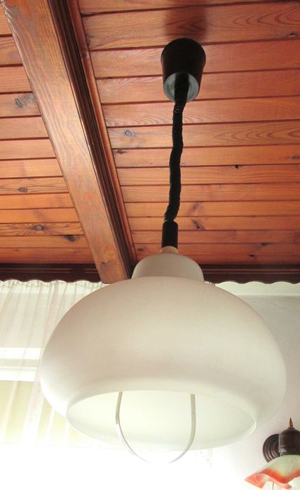 Lampa wisząca opuszczana prl
