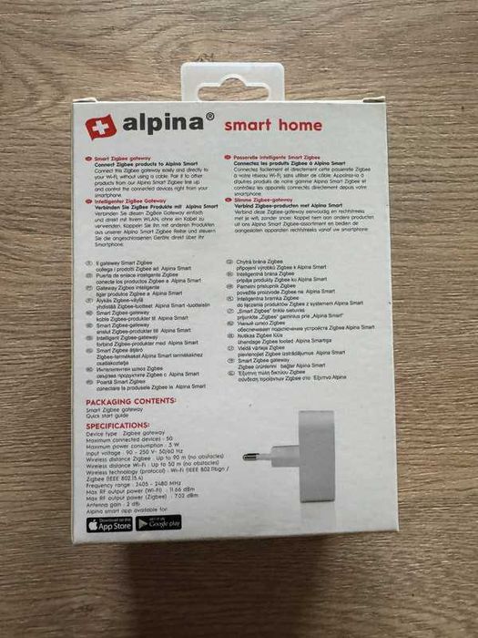 Alpina - Bramka hub Zigbee do połączenia urządzeń w tym standardzie