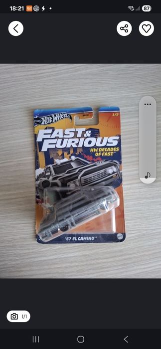 Hot wheels F&F trzy sztuki