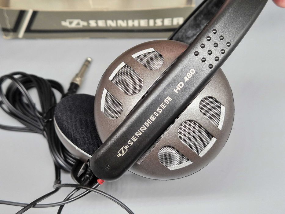 Słuchawki kolekcjonerskie SENNHEISER HD-480 Germany lata'80 Nowe pady