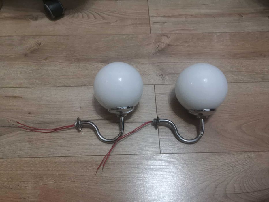 kinkiety kule lampy lustro łazienka