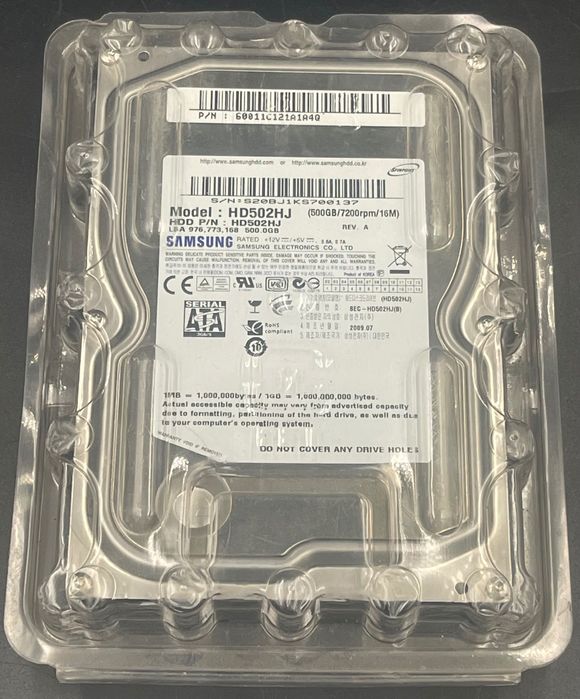 Dysk HDD Samsung 500GB Model HD502HJ - Okazja -