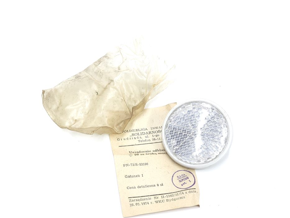 NOWY Odblask biały Romet BMX Smyk Rodeo Pelikan