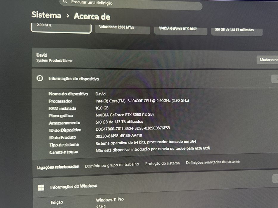 PC Gaming RTX 3060 12GB | i5-10400F | 16GB RAM | SSD + HDD | Windows 11 Pro