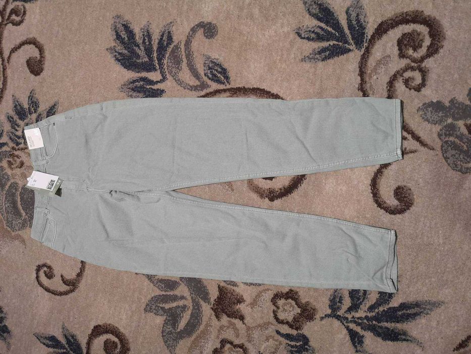 Джинсы брюки штаны Relaxed, H&M, на 14 лет, рост  170 см, мятные.