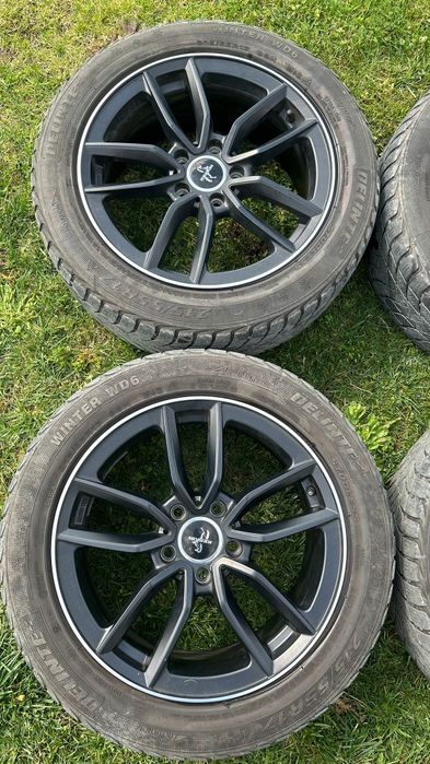 Jantes Keskin 17" 5x114.3 + Pneus Inverno 215/55R17 (Como Novas)
