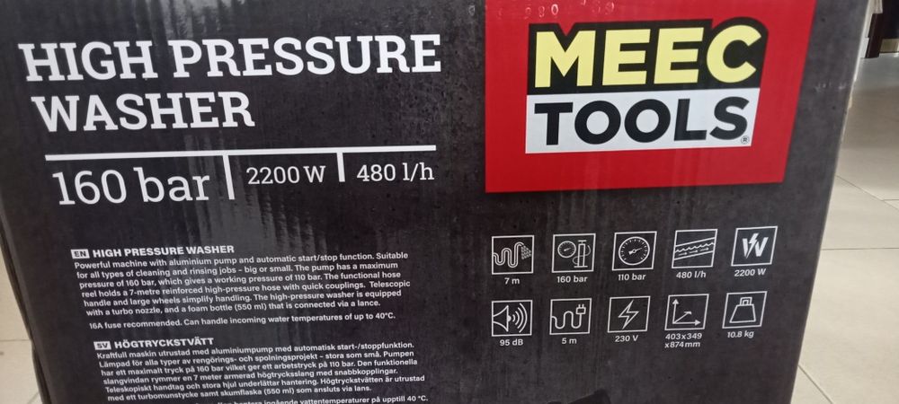 Myjka ciśnieniowa 160bar 2200w Meec JULA