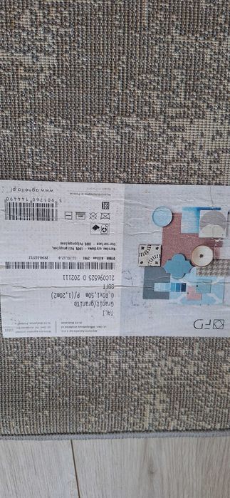 Dywan biało szary 80/150