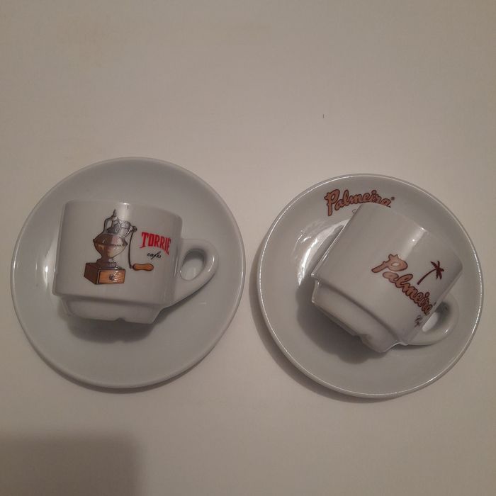 Chavenas de café uso coleção