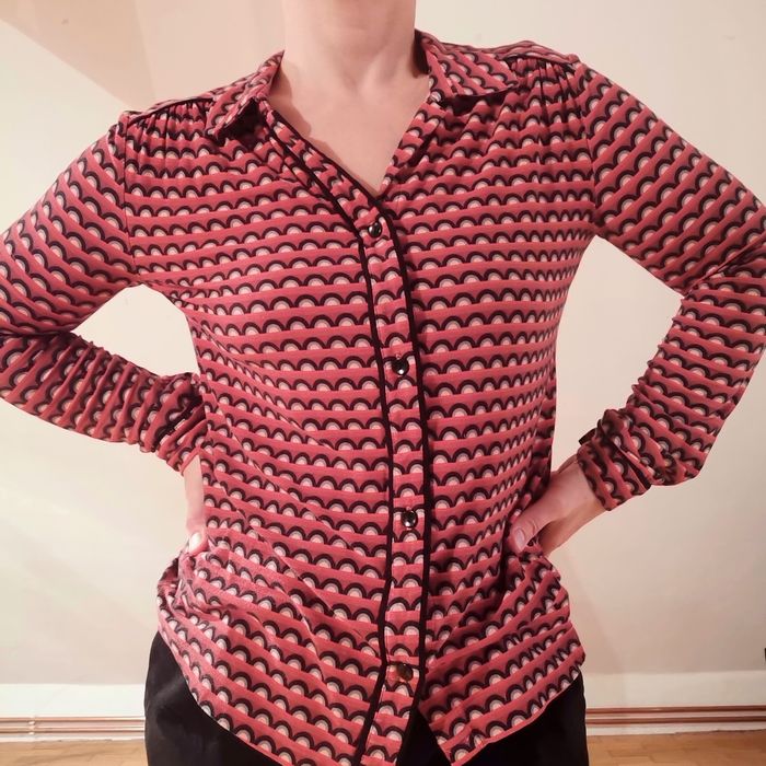 Koszula vintage retro S/M dżersej