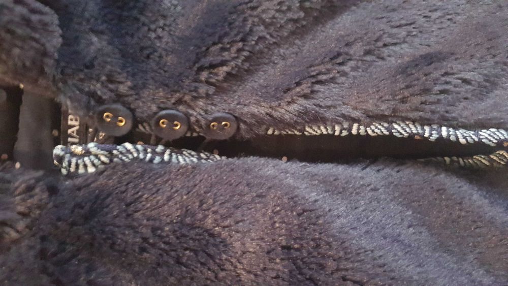 Colete pêlo com capuz azul Kiabi