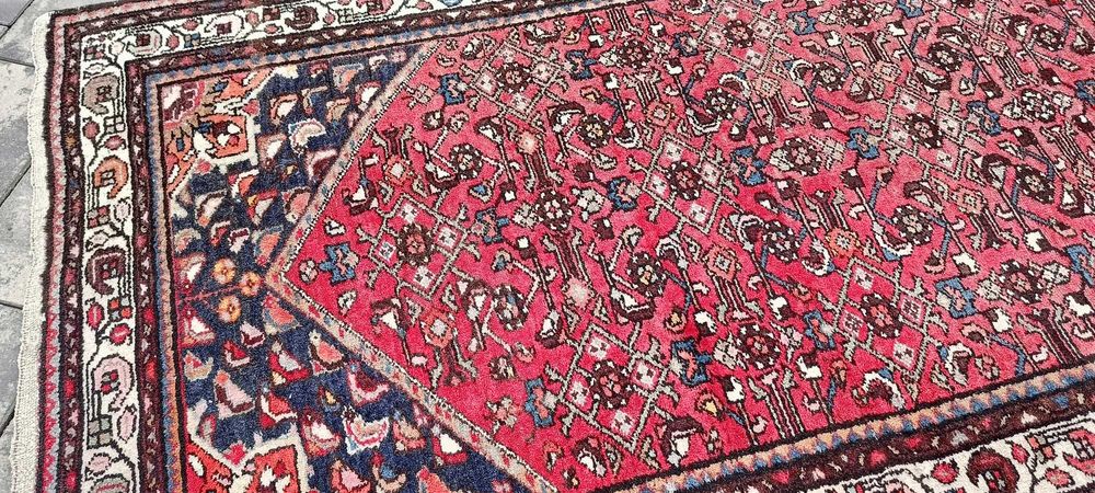 Hamadan dywan wełniany tkany ręcznie 276 x112 cm wełna perski