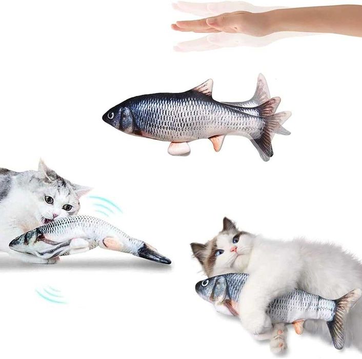 Vários peixes interativos brinquedo para gatos com MOVIMENTO - NOVO
