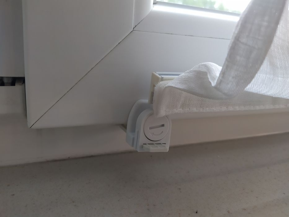 Biała roleta firankowa / firanki, rolety wewnętrzne