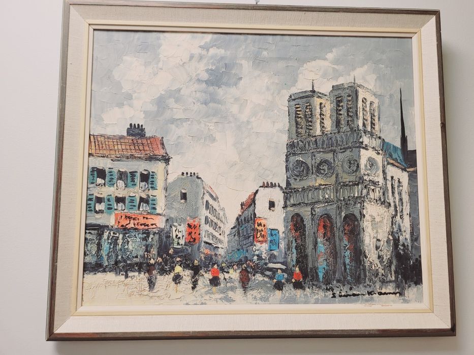 Obraz Olejny Paryż Notre Dame – Simon Kramer (54x46 cm)