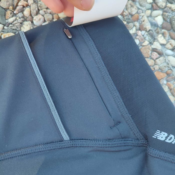 New Balance Leggings de Corrida Track & Field Pretos Elásticos