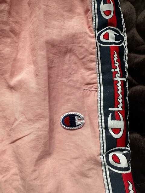 Spodnie Champion Vintage Retro track pants lekki śliski materiał, Y2K