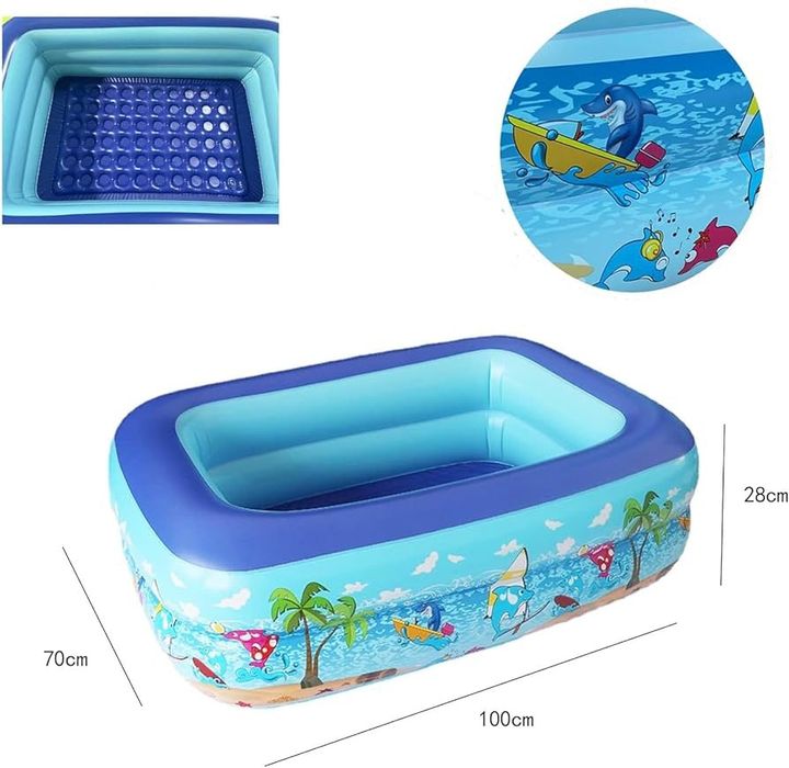 Nadmuchiwany basen dla dzieci PVC 120x70x28cm