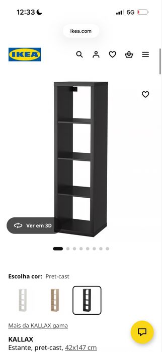 Vendo Estante Kallax Preta