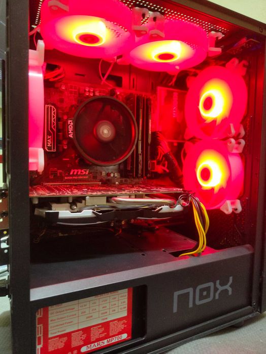 PC Gaming Ryzen 5 32GB RAM SSD 480GB Rx570 4Gb RGB