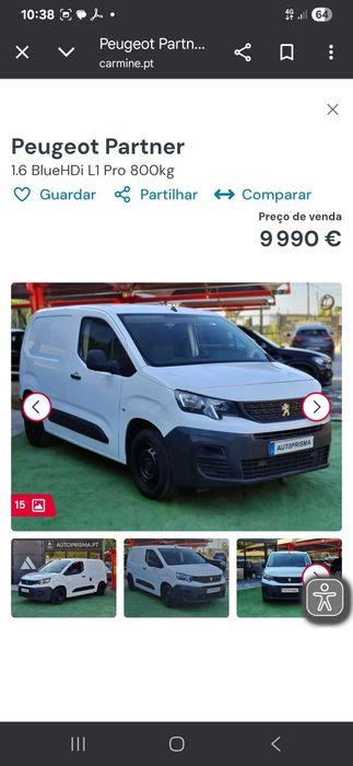 Pegeot Partner frigorífico