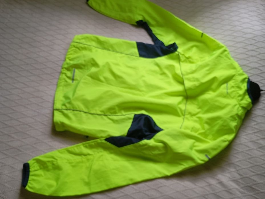 KARRIMOR Run L NOWA neonowa sportowa przeciwdeszczowa kurtka do biegan