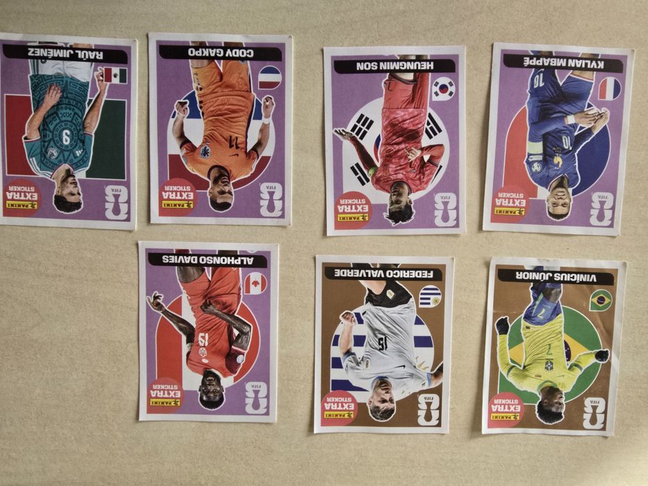 Cromos extra sticked da copa