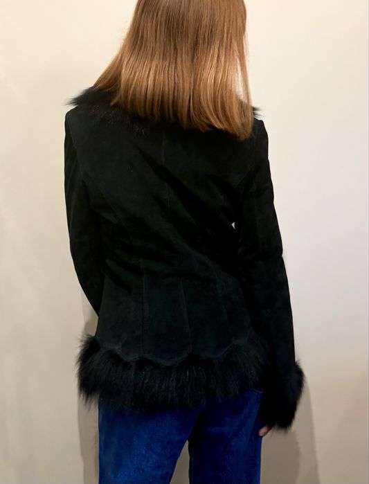 Płaszczyk skórzany z lisem, AGGI